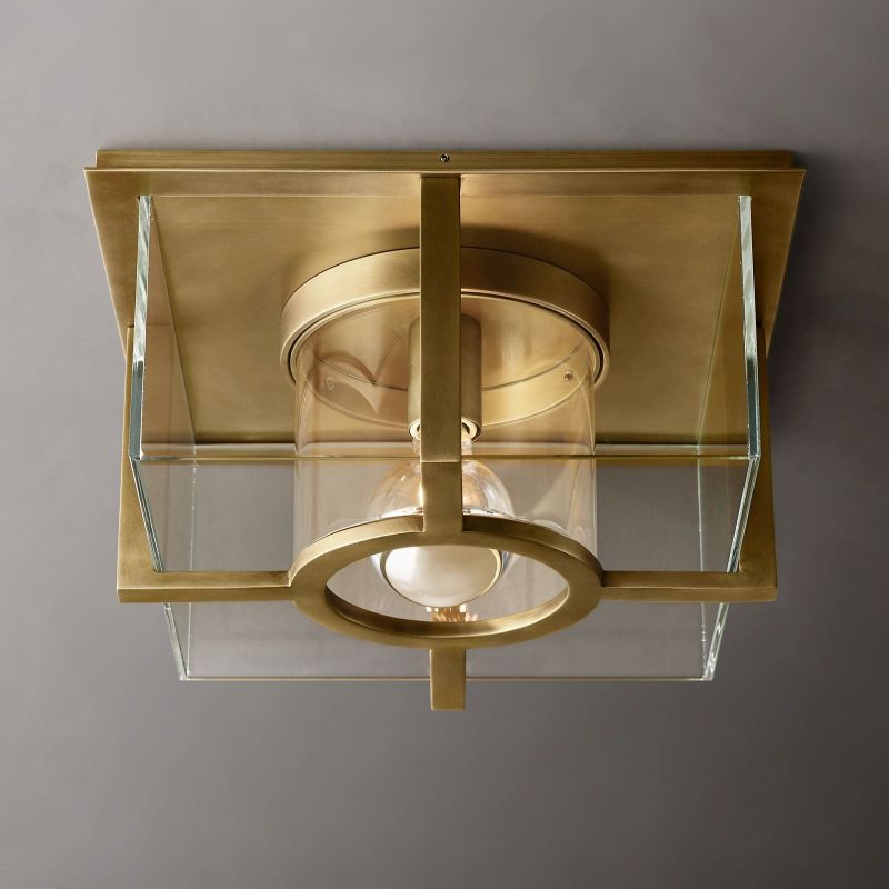 Petrus Layered Inset Square Flush Mount