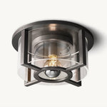 Petrus Layered Inset Round Flush Mount