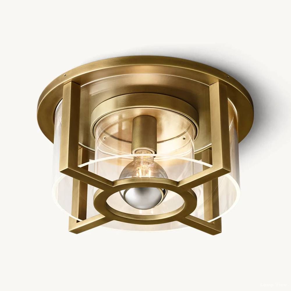 Petrus Layered Inset Round Flush Mount