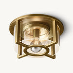 Petrus Layered Inset Round Flush Mount