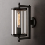 Devaux Glass Pillar Round Wall Sconce