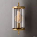 Devaux Glass Pillar Round Wall Sconce