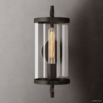 Devaux Glass Pillar Round Wall Sconce