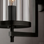 Devaux Glass Pillar Round Wall Sconce