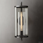 Devaux Glass Pillar Round Wall Sconce