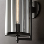 Devaux Glass Pillar Round Wall Sconce