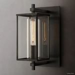 Devaux Glass Pillar Square Wall Sconce