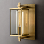 Devaux Glass Pillar Square Wall Sconce