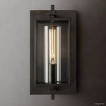 Devaux Glass Pillar Square Wall Sconce