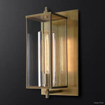 Devaux Glass Pillar Square Wall Sconce