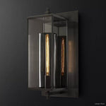 Devaux Glass Pillar Square Wall Sconce