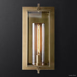 Devaux Glass Pillar Square Wall Sconce