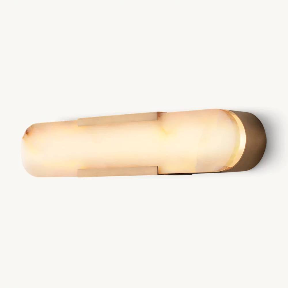 Maderno Clouded Alabaster Grand Wall Sconce