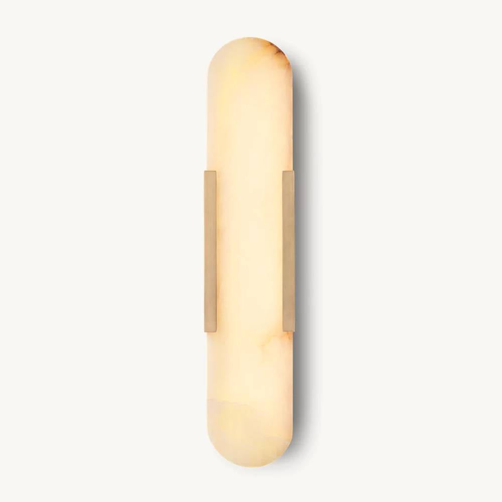 Maderno Clouded Alabaster Grand Wall Sconce