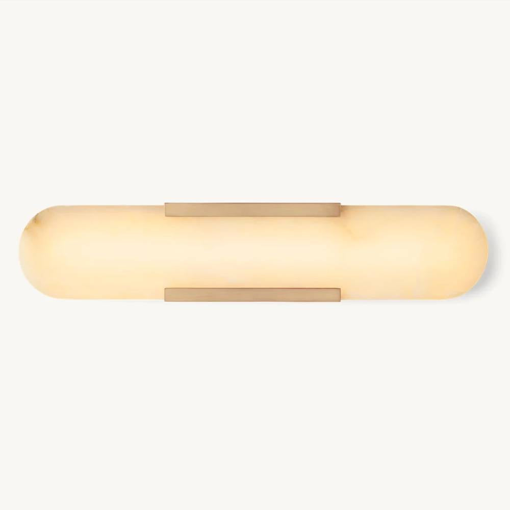 Maderno Clouded Alabaster Grand Wall Sconce