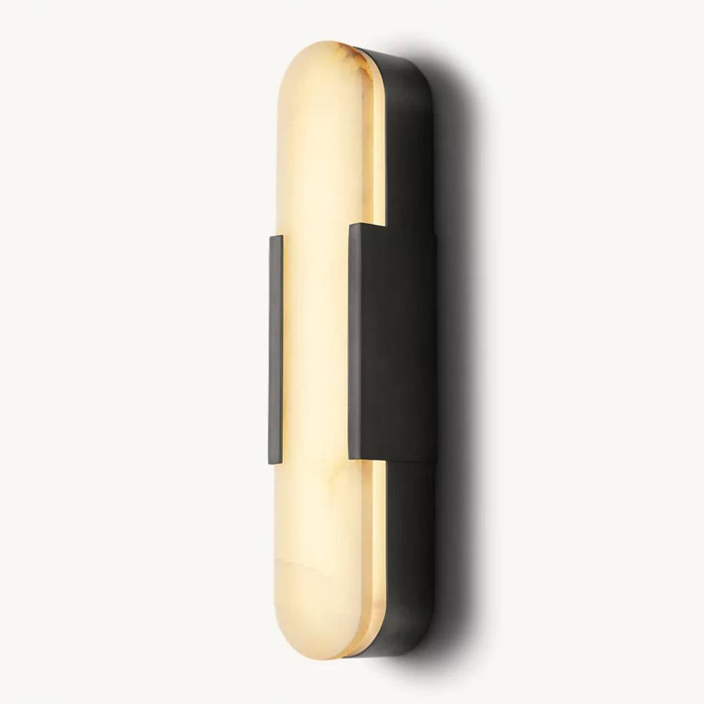 Maderno Clouded Alabaster Grand Wall Sconce