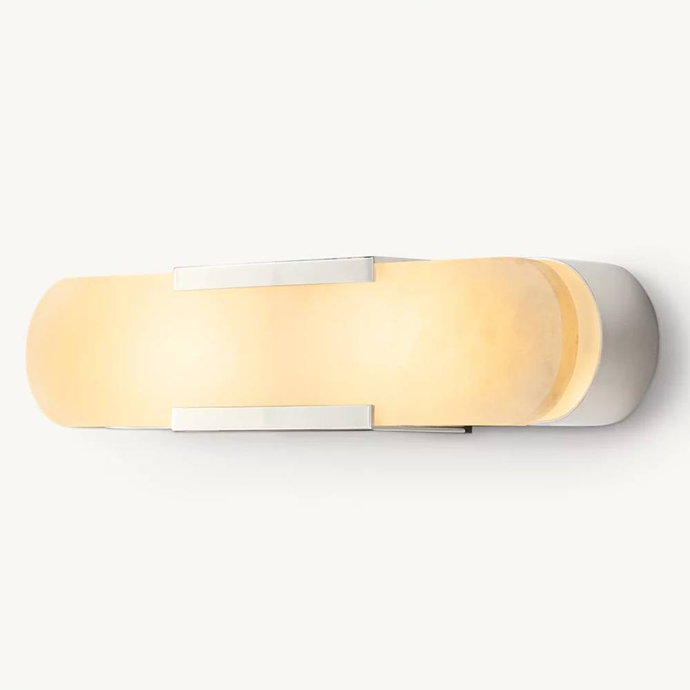 Maderno Clouded Alabaster Grand Wall Sconce