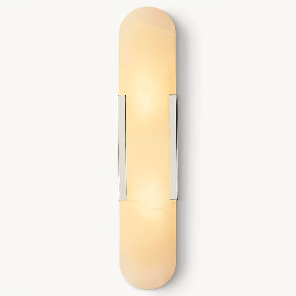 Maderno Clouded Alabaster Grand Wall Sconce