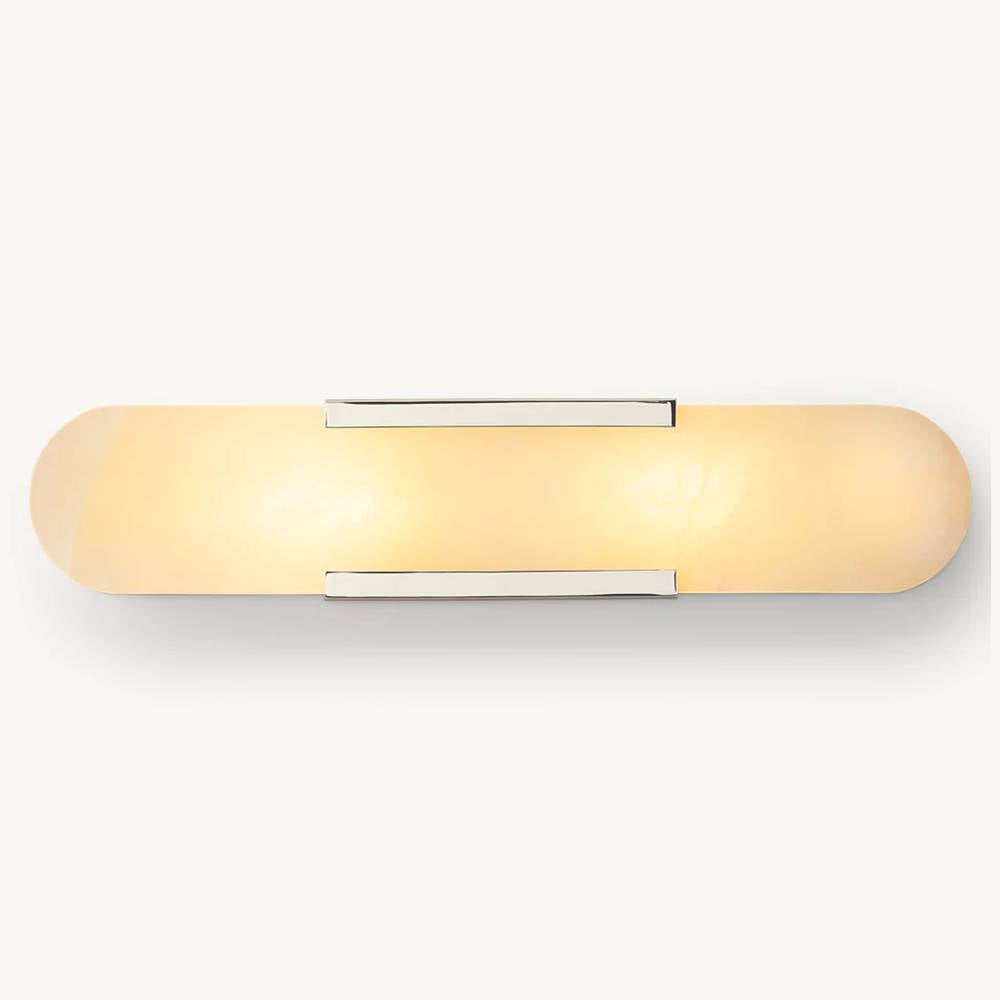 Maderno Clouded Alabaster Grand Wall Sconce