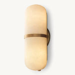 Maderno Clouded Alabaster Pill Wall Sconce