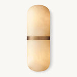 Maderno Clouded Alabaster Pill Wall Sconce