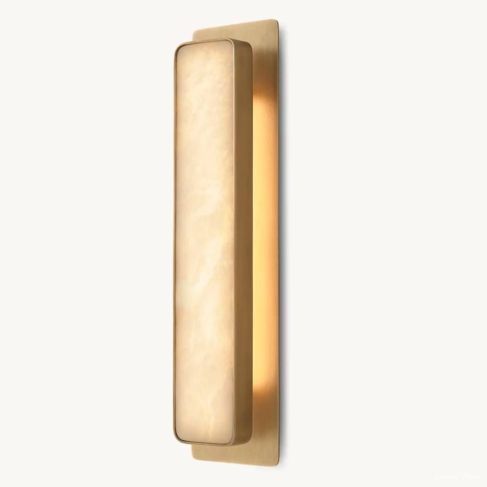 Maderno Clouded Alabaster Linear Wall Sconce