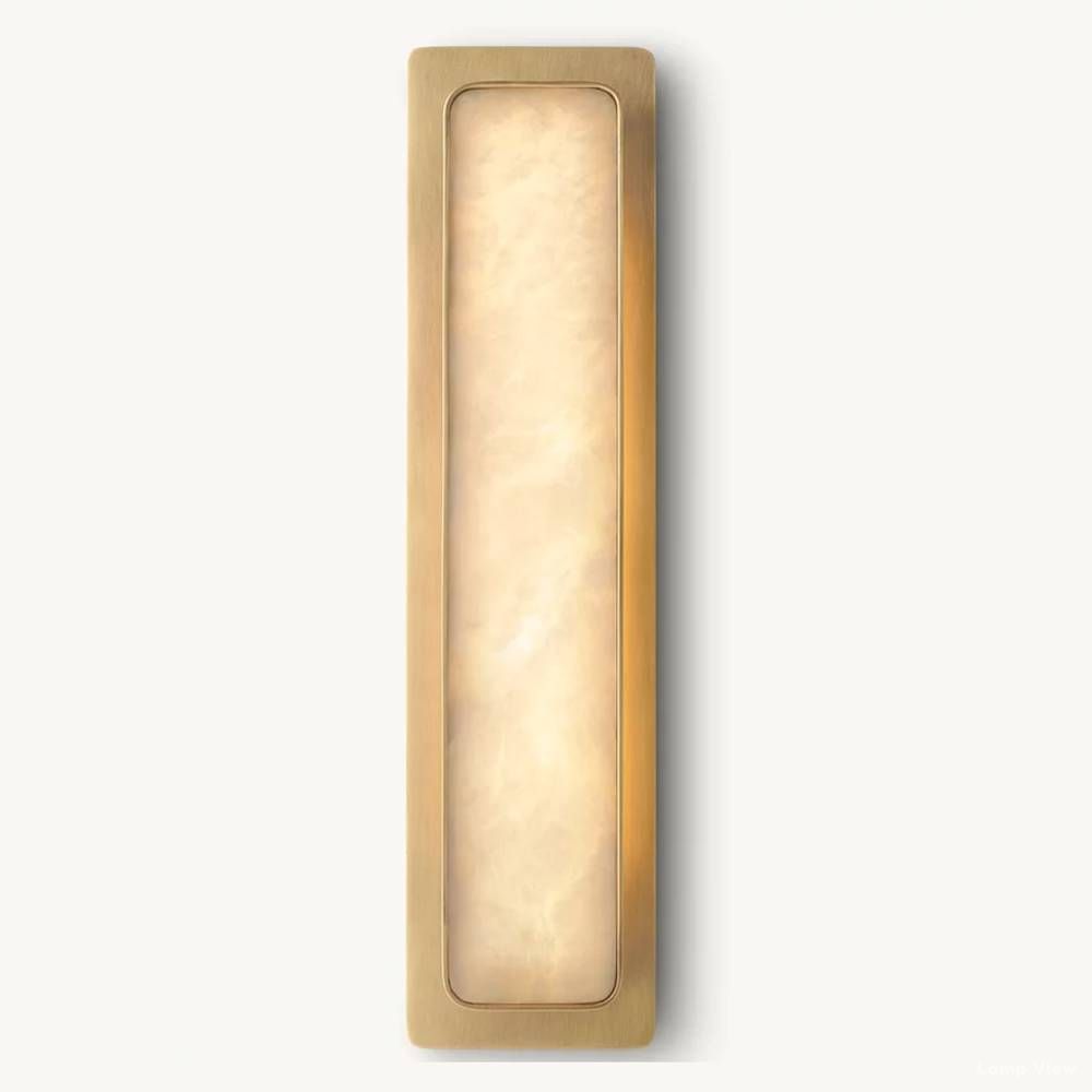 Maderno Clouded Alabaster Linear Wall Sconce