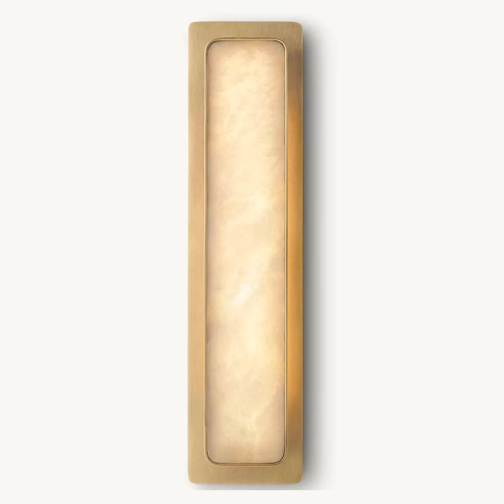 Maderno Satiny Alabaster Linear Wall Sconce