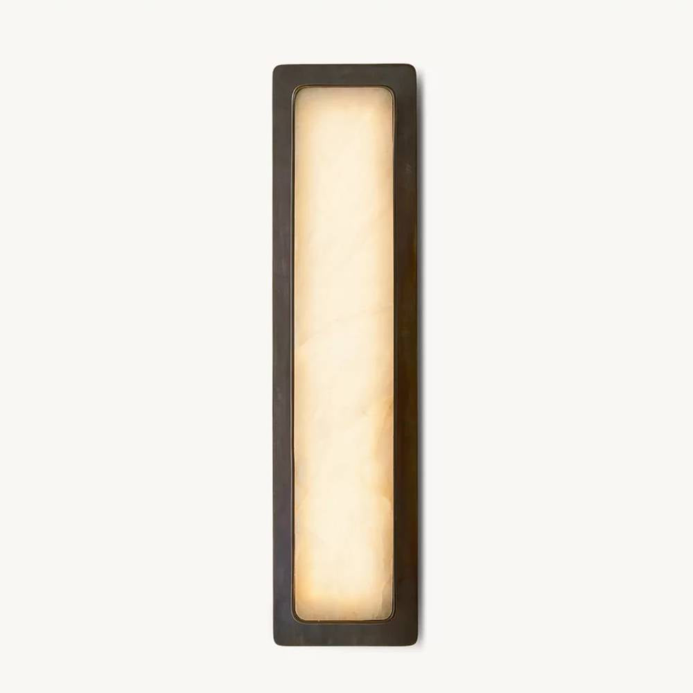 Maderno Clouded Alabaster Linear Wall Sconce