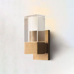 Serra Cubic Crystal Linear Wall Sconce
