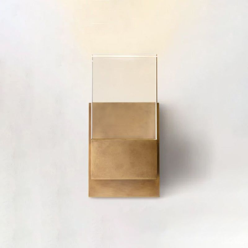 Serra Cubic Crystal Linear Wall Sconce