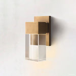 Serra Cubic Crystal Linear Wall Sconce