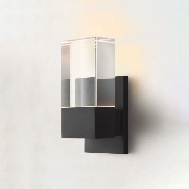 Serra Cubic Crystal Linear Wall Sconce