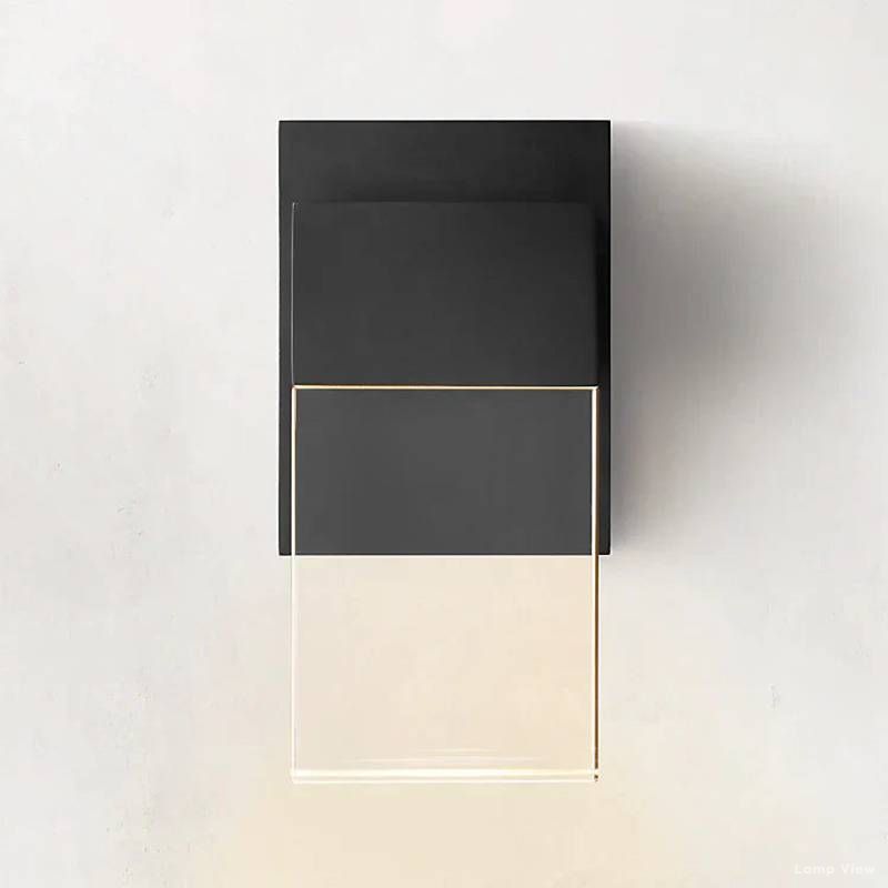 Serra Cubic Crystal Linear Wall Sconce