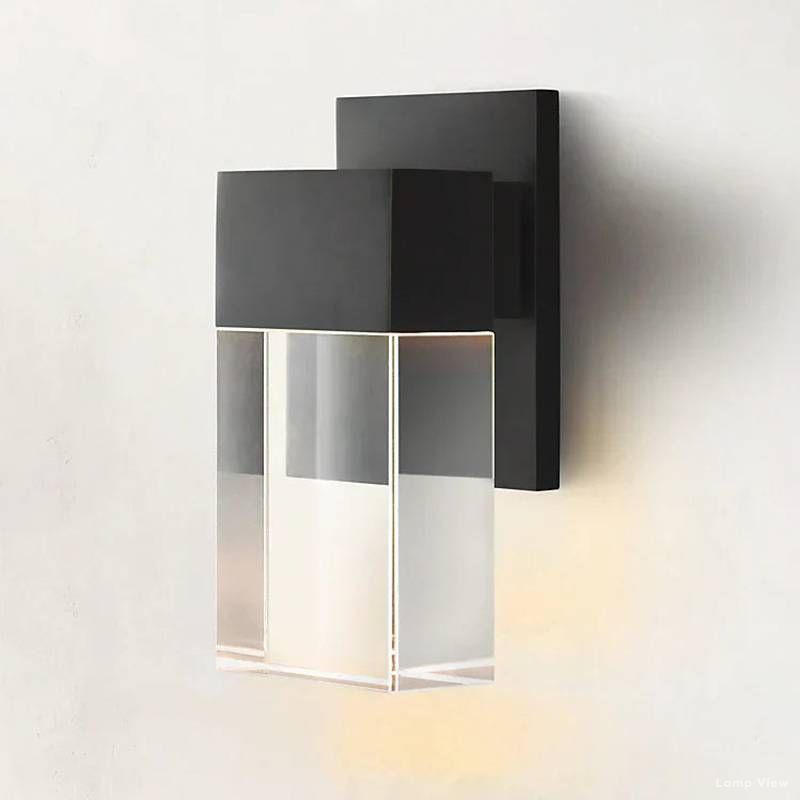 Serra Cubic Crystal Linear Wall Sconce