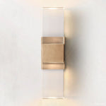 Serra Cubic Crystal Linear Wall Sconce
