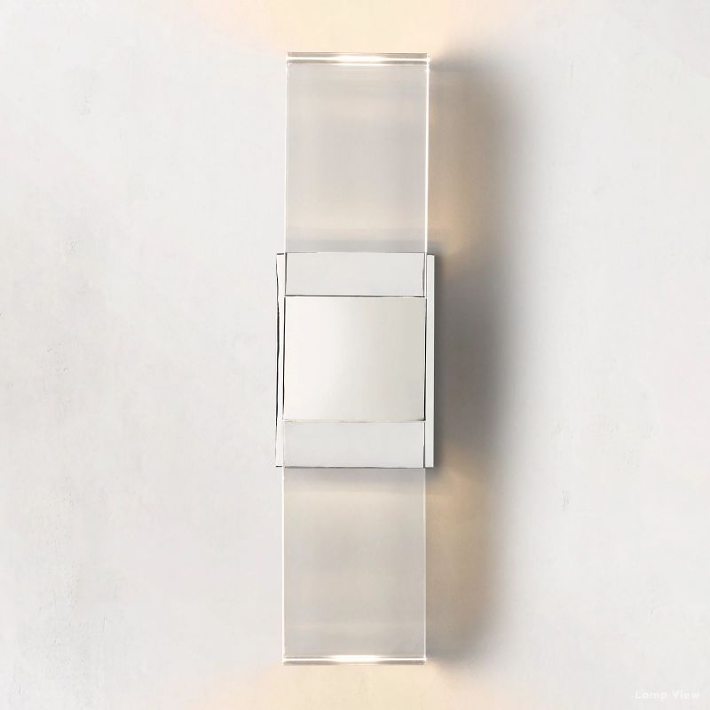 Serra Cubic Crystal Linear Wall Sconce