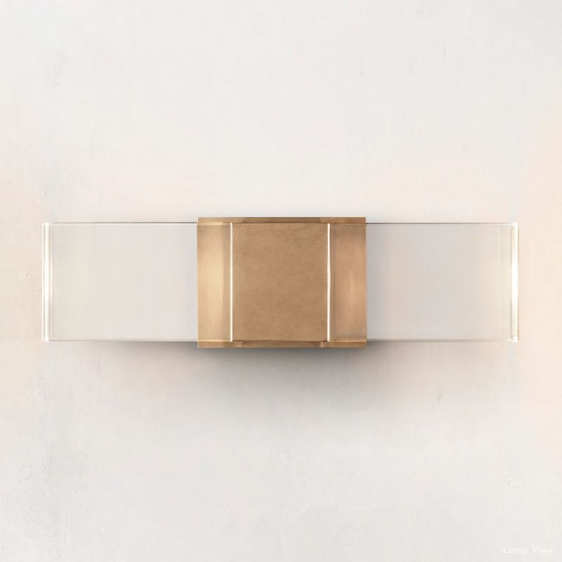 Serra Cubic Crystal Linear Wall Sconce