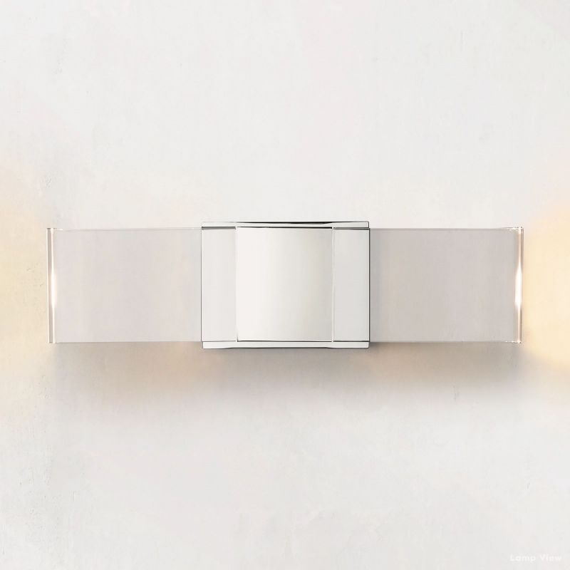 Serra Cubic Crystal Linear Wall Sconce