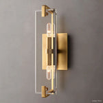 Marbuzet Crystal Plane Linear Wall Sconce