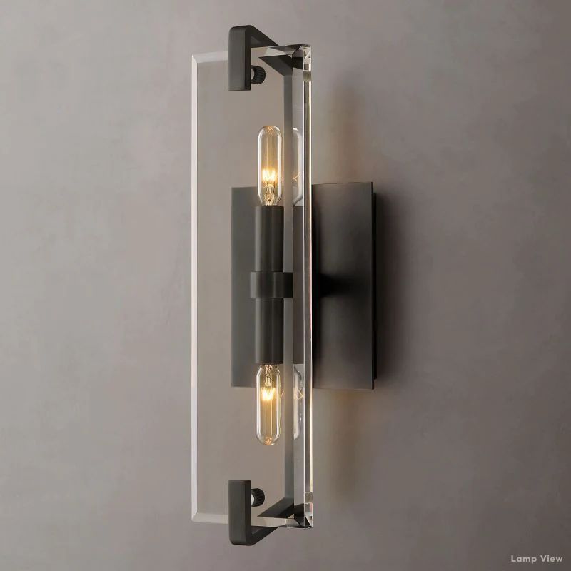 Marbuzet Crystal Plane Linear Wall Sconce