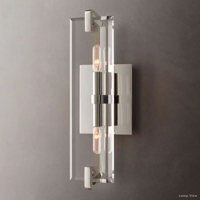 Marbuzet Crystal Plane Linear Wall Sconce