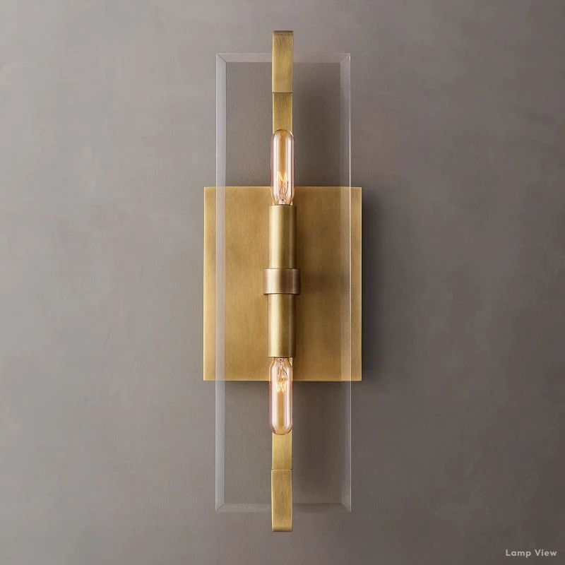 Marbuzet Crystal Plane Linear Wall Sconce