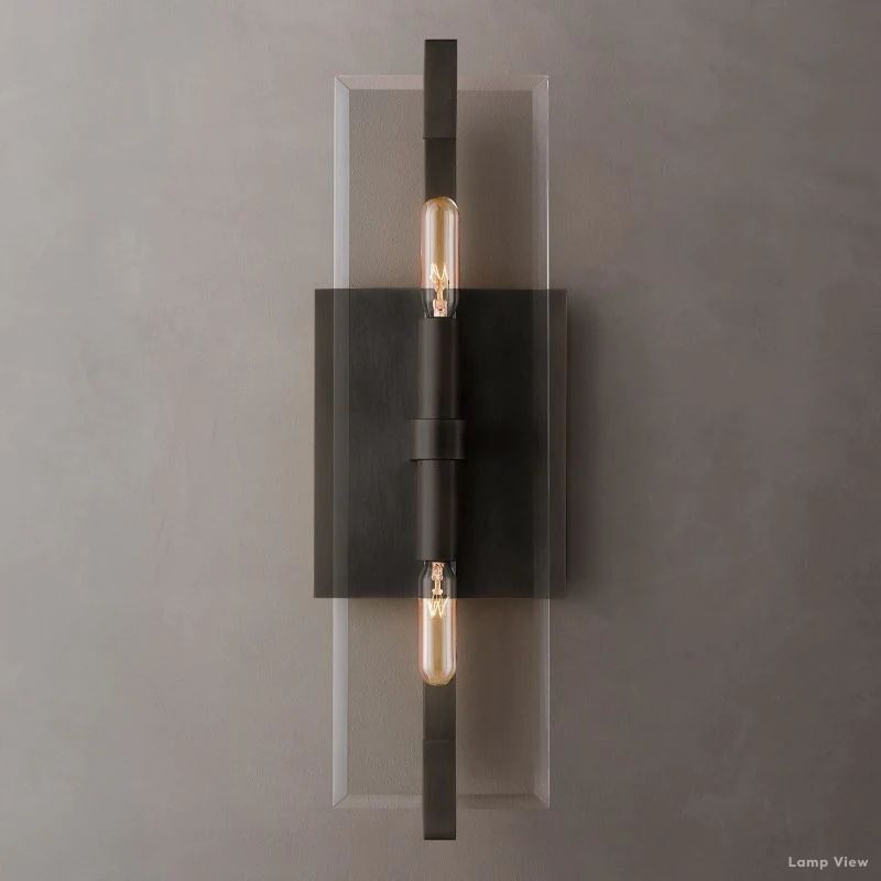 Marbuzet Crystal Plane Linear Wall Sconce