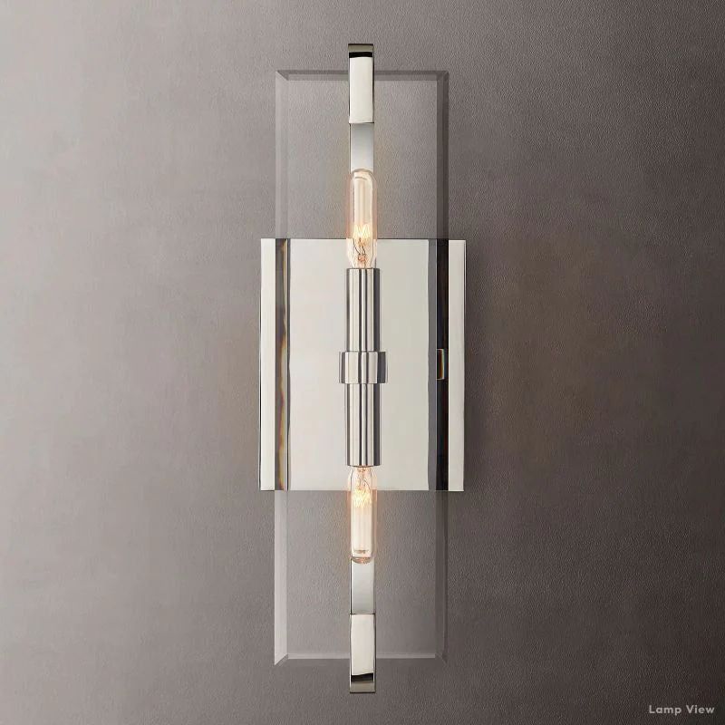 Marbuzet Crystal Plane Linear Wall Sconce