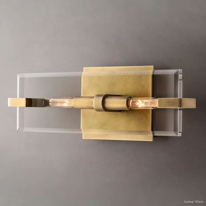Marbuzet Crystal Plane Linear Wall Sconce