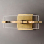 Marbuzet Crystal Plane Linear Wall Sconce