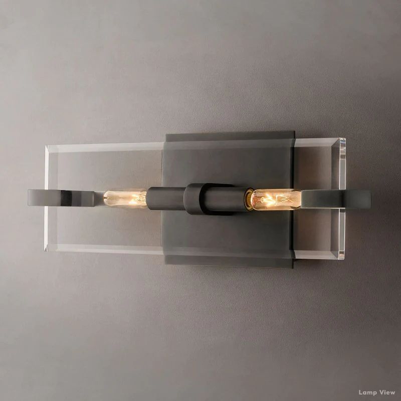 Marbuzet Crystal Plane Linear Wall Sconce