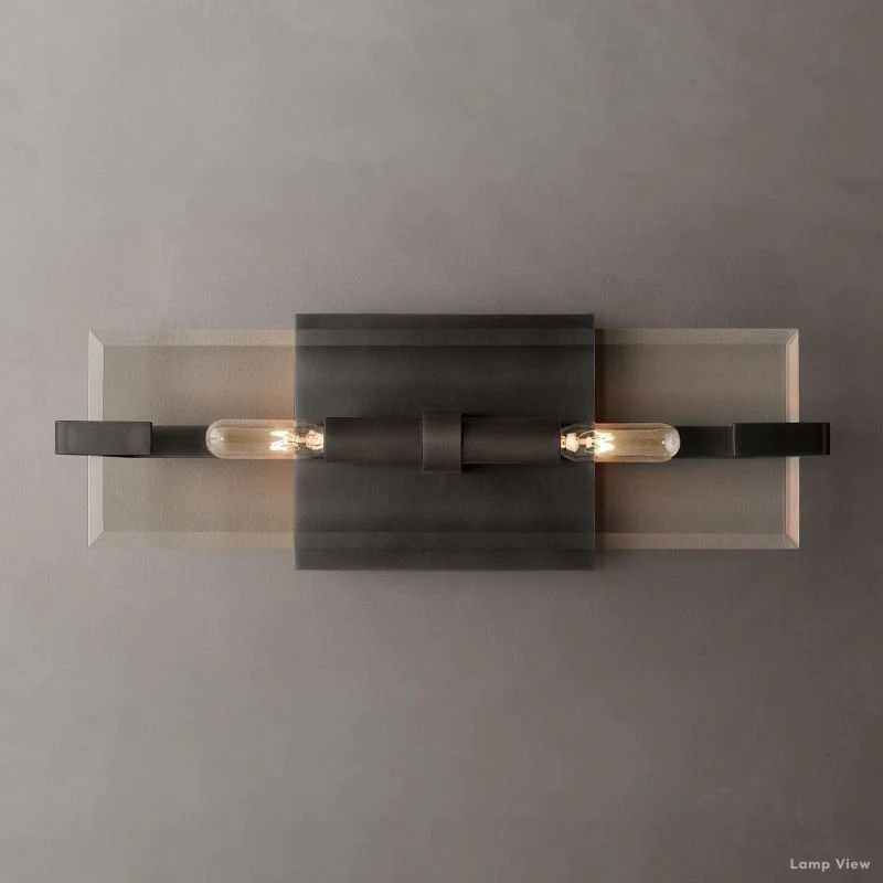 Marbuzet Crystal Plane Linear Wall Sconce