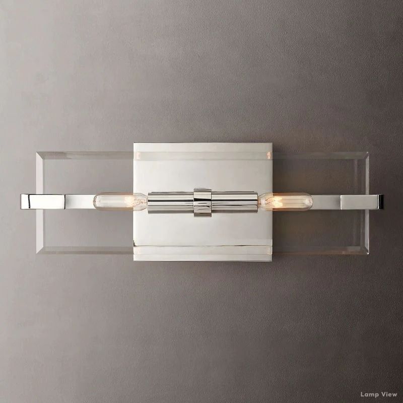Marbuzet Crystal Plane Linear Wall Sconce